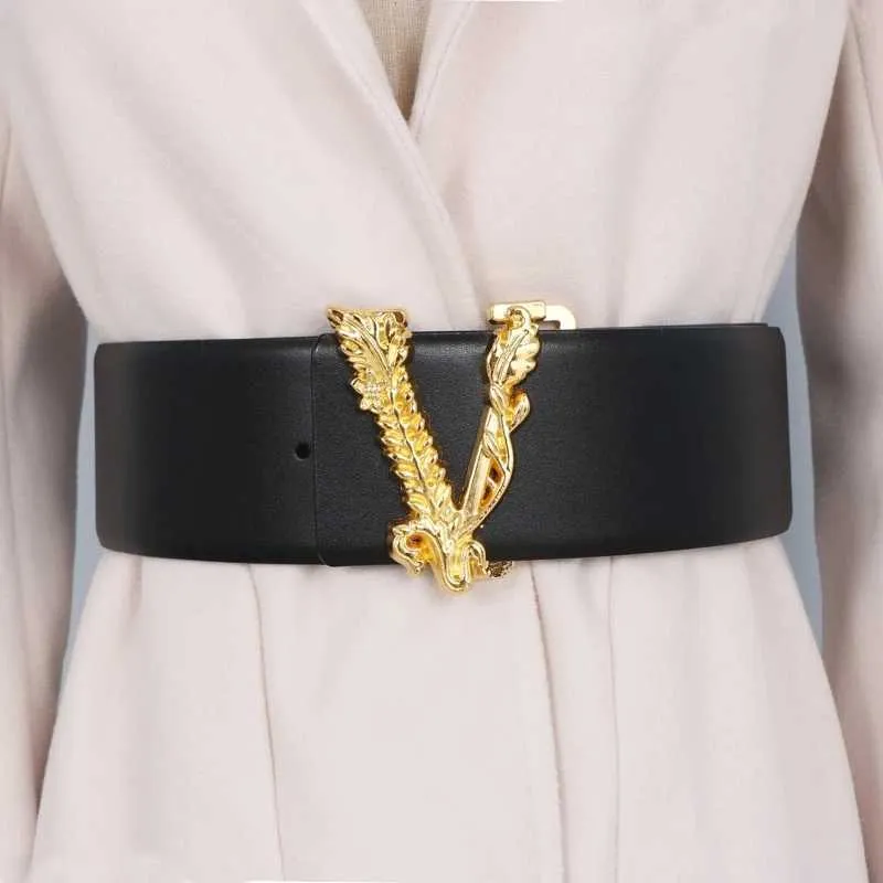 Wide Dress Belts Women: Gold V Shaped Metal Belt