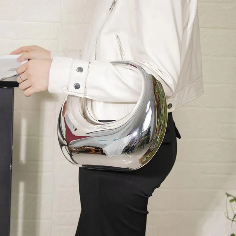 Save Big on Bulk Metallic Mini Bag Underarm Shoulder Bag Metallic Mini Bag:  Retro Style Evening Bag, Solid Color Fashion Tote, Lightweight For Daily