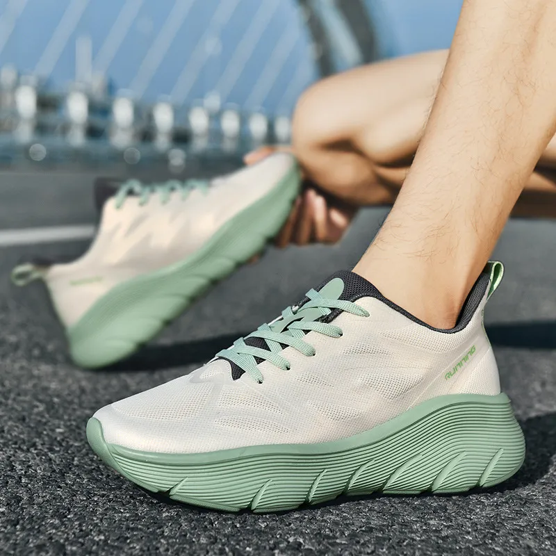 Save Big on Bulk Men's Sports Sneakers Men's Breathable Shoes Lightweight  Running Sneakers Plus Size Athletic Shoes Soft Sole Walking Shoes Best