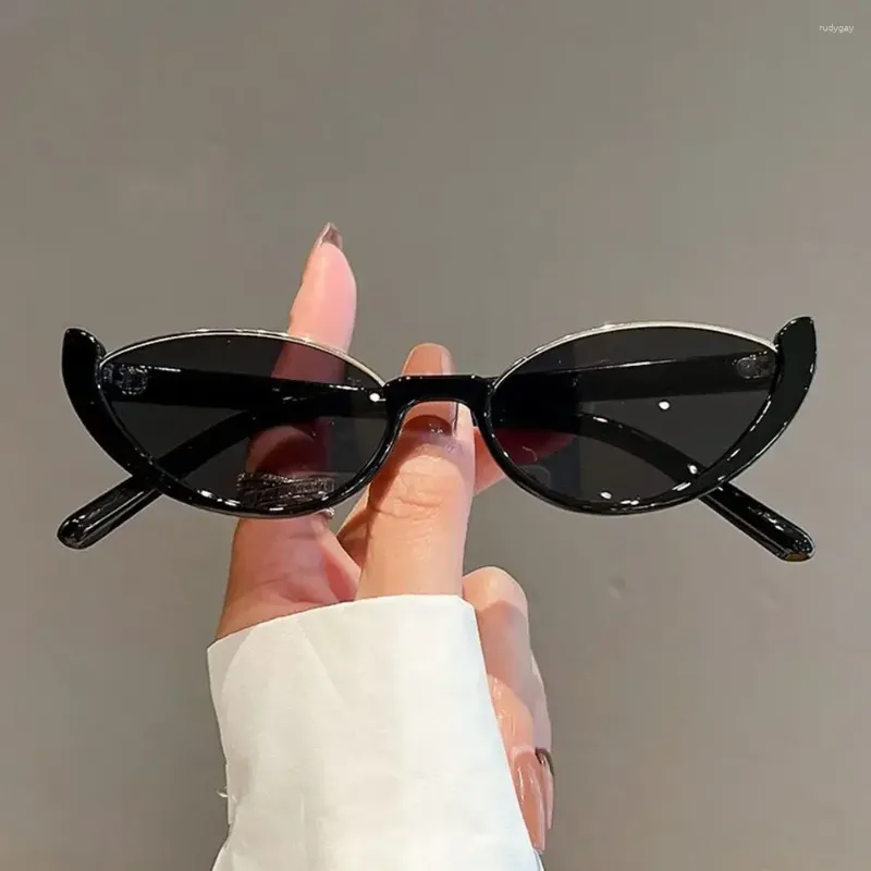 Vintage Cat Eye Polarized Sunglasses with Composite Frame Vintage Cat Eye Sunglasses for Women - Small Half-Frame  main image 2