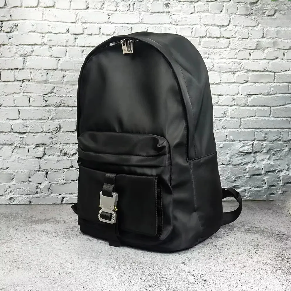 1017 ALYX 9SM All Seasons Backpack Black Nylon Outdoor Travel Bag