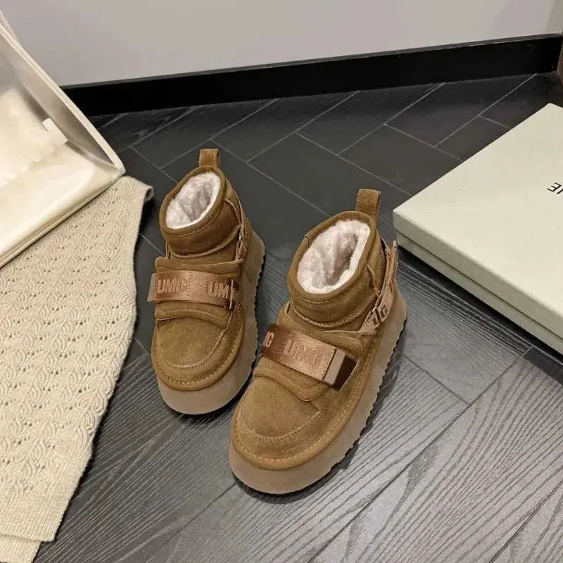 Farmer velúr téli női csizma divatos 2024 hó lányoknak grafikus platform csizma casual vastag_voghion.com