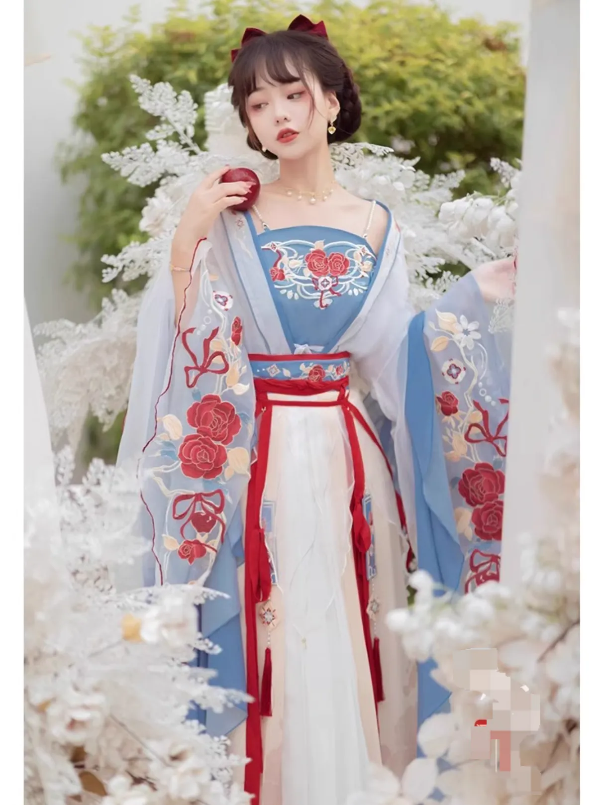off shoulder dress in chinese Amazon.com: Chinese Hanfu Dress for Women Antique Fairy Fluttering Cloud Shoulder Embroidered Princess Dresses Traditional Hanfu for Women(A-Off white,Small): Clothing, Shoes & Jewelry