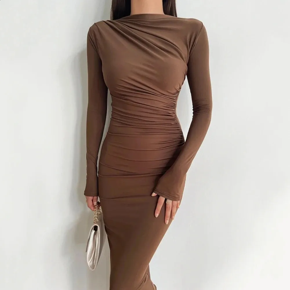 princess polly baby blue dress Nude Satin Cowl Neck Midi Dress