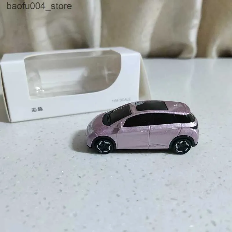 Diecast Model Cars 1:64 BYD Dolphin EV Alloy Car Model Diecast Toy