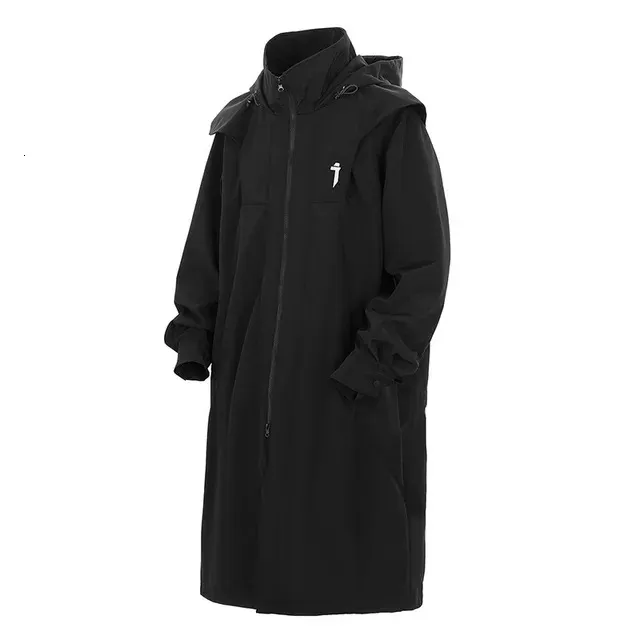 11 Bybb's DARK Men Tactical Trench Jacket Autumn Long Black