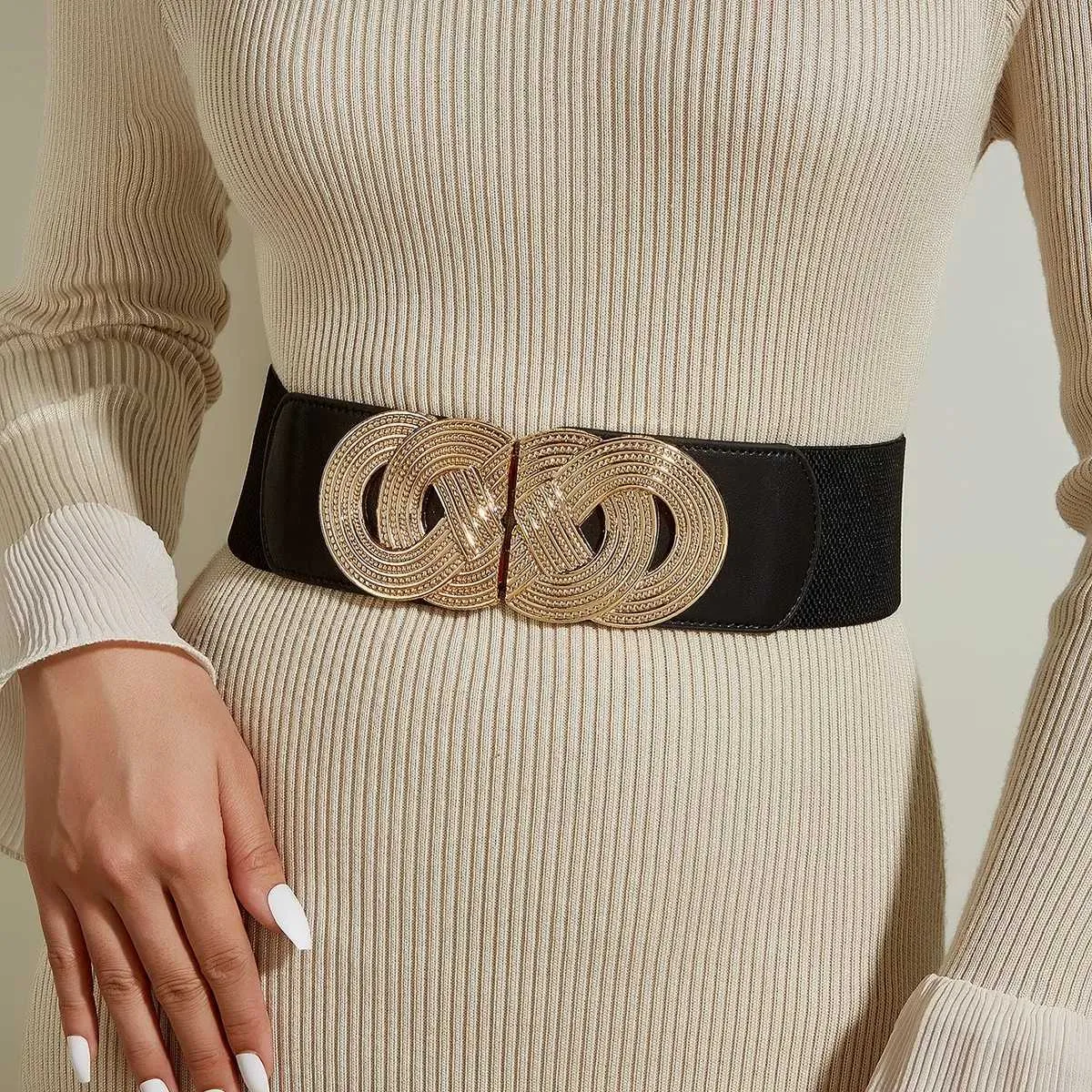 Foldable Double Cloth Belts Without Buckles Rubber Waistband Foldable Double Cloth Belts Without Buckles Rubber Waistband