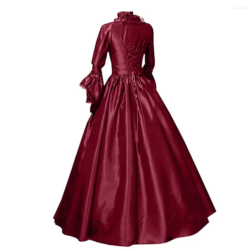 burgundy vampire dress Renaissance Dress in Burgundy | Maroon Gothic Vampire Corset Gown main image 0