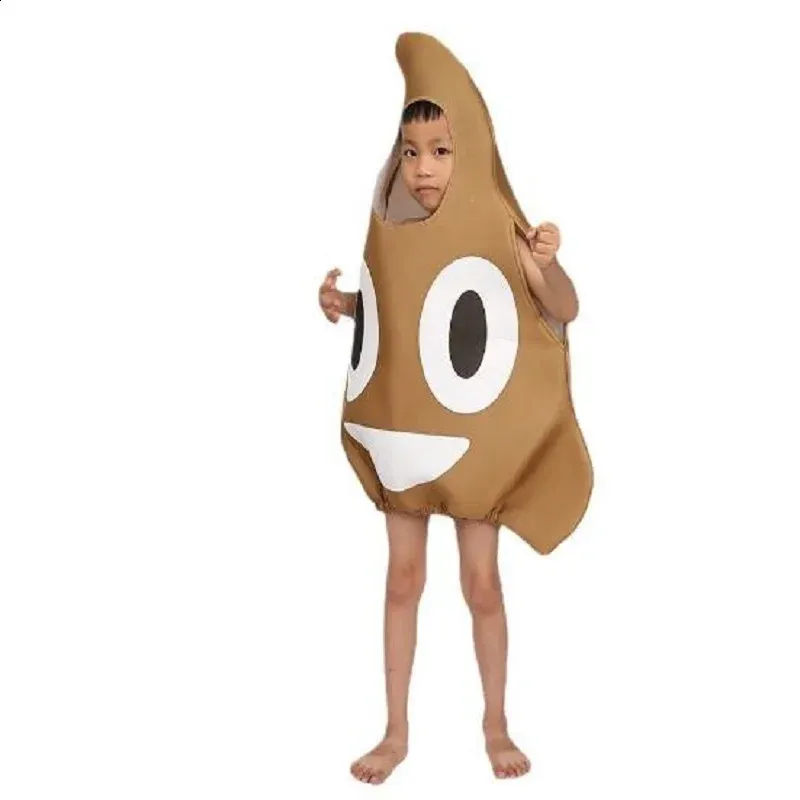 Kids Poop Emoji Costume Funny Halloween Cosplay Outfit for Carnival  Stage Performance