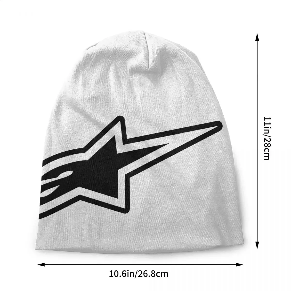 Womens Warm Winter Enduro Cross Skull Knit Hat - Off-Road