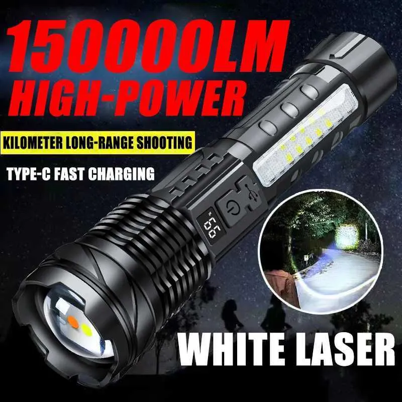 5 Mode Portable 800 Lumens COB LED Flashlight Magnet Rechargeable Work Light 360 Degree Hook Folding
