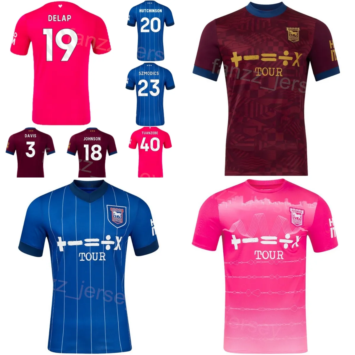 Club 24/25 Soccer Ipswich Town 19 Liam Delap Jerseys 23