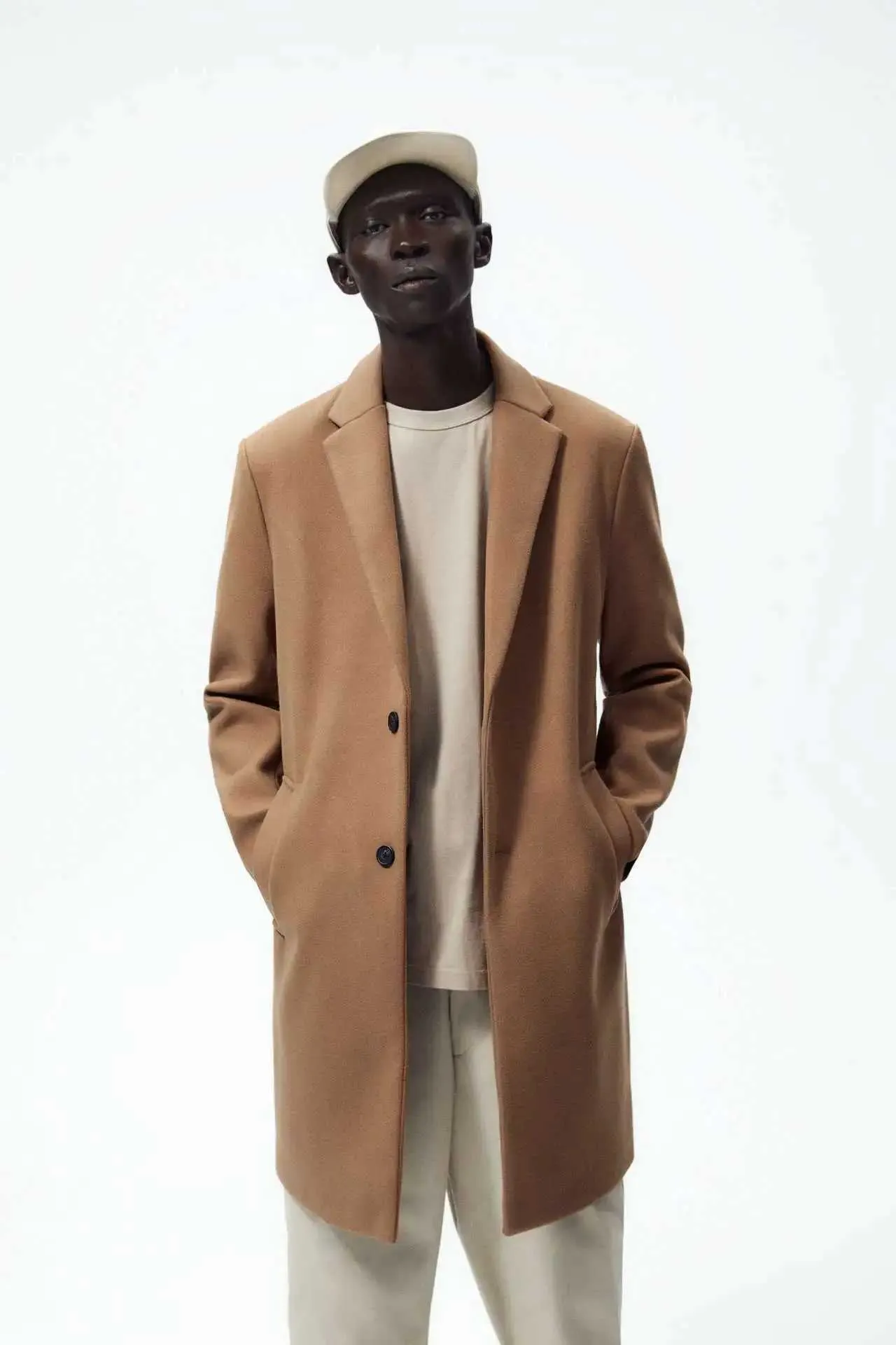 2024 Autumn/Spring Men's Wool trench jacket - Casual