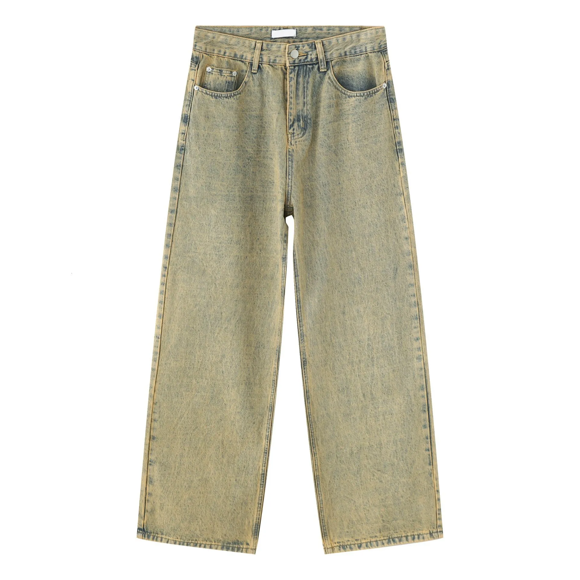 Ksubi jeans men denim straight leg 34-inch waist zipper fly light 