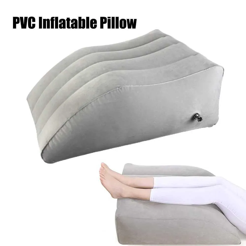 Inflatable Foot Pillow Leg Elevation Wedge Travel, Camping