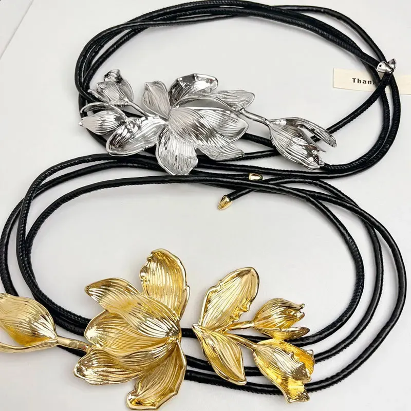 Gold Tulip Flower Belt Vintage Style For Womens... From 