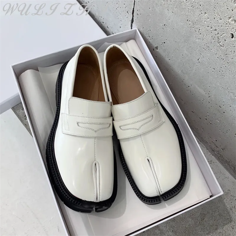 Custom Handmade Leather Split Toe Loafers - Mens Dress Shoes  display picture 3