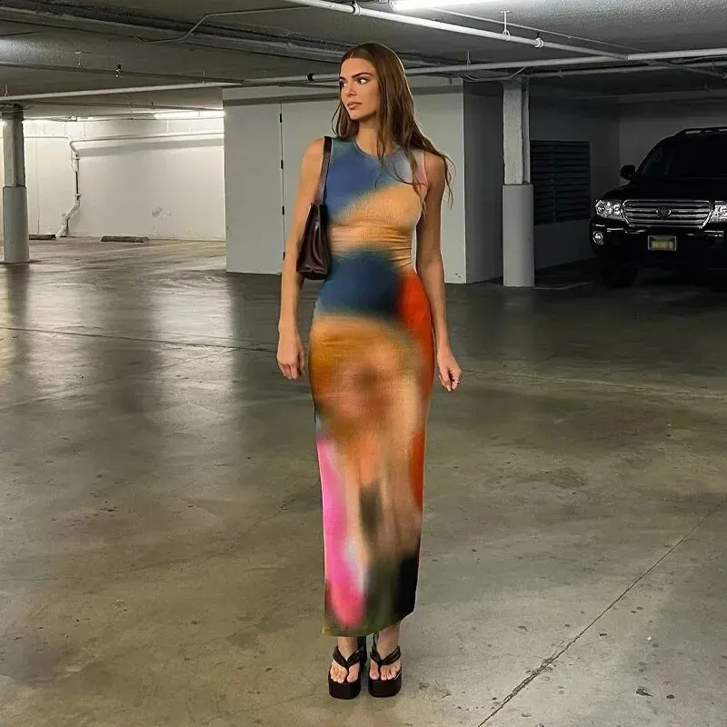 Women's Tie Dye Bodycon Dress - Summer Party, Beach & Clubwear - Elegant  Long Dress from Dhgate Basic & Casual Dresses - price 20.14