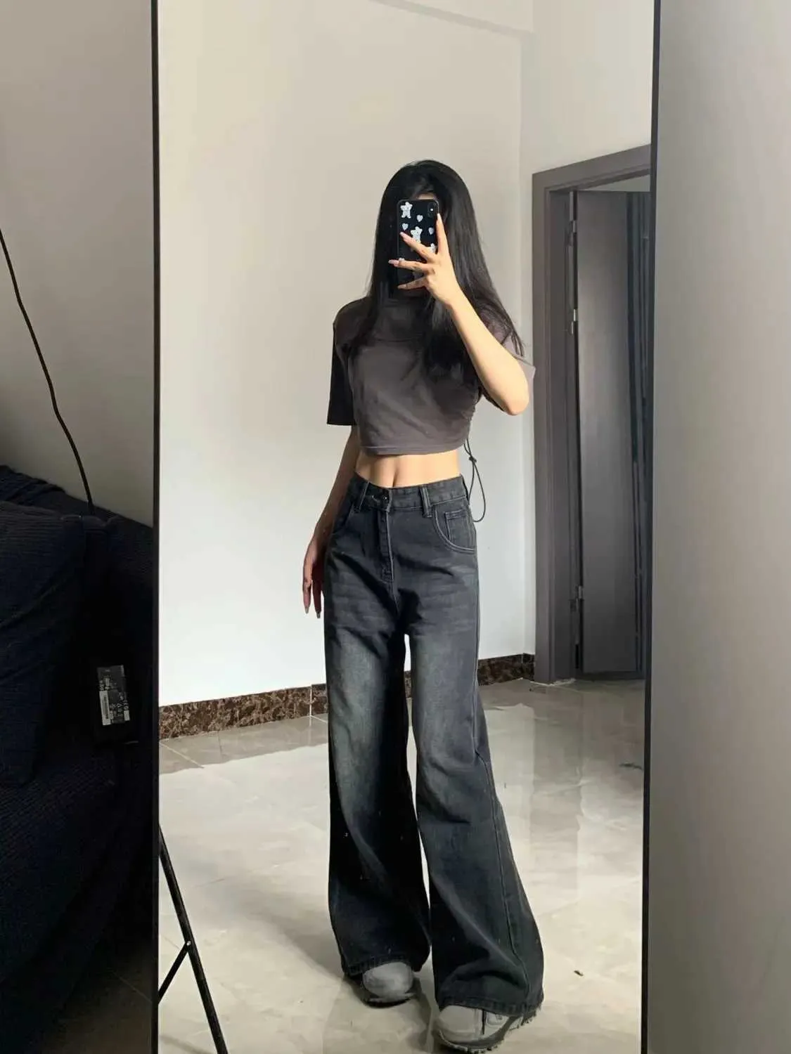 パンツ 00s Levi's y2k black grunge denim jeans High Waist Black Washed Denim Jeans - Grunge Y2K Streetwear