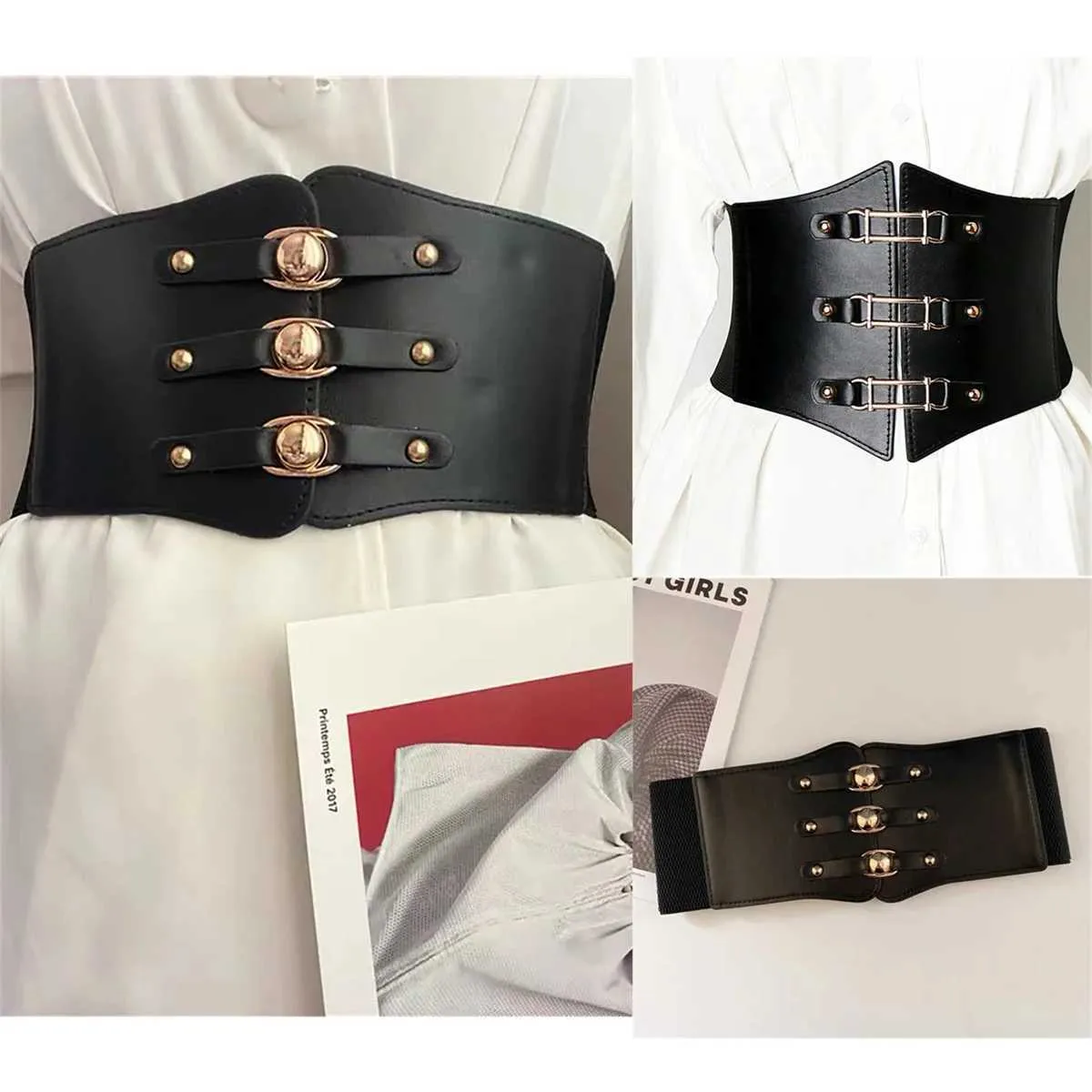 SALE【Alaia】ワイドウエスト テクケル ベルト ALAIA Curved Wide Bustier Leather Belt | Neiman Marcus