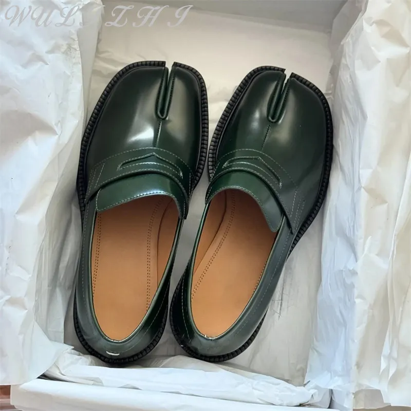 Custom Handmade Loafers Custom Handmade Leather Split Toe Loafers - Mens Dress Shoes  main image 3
