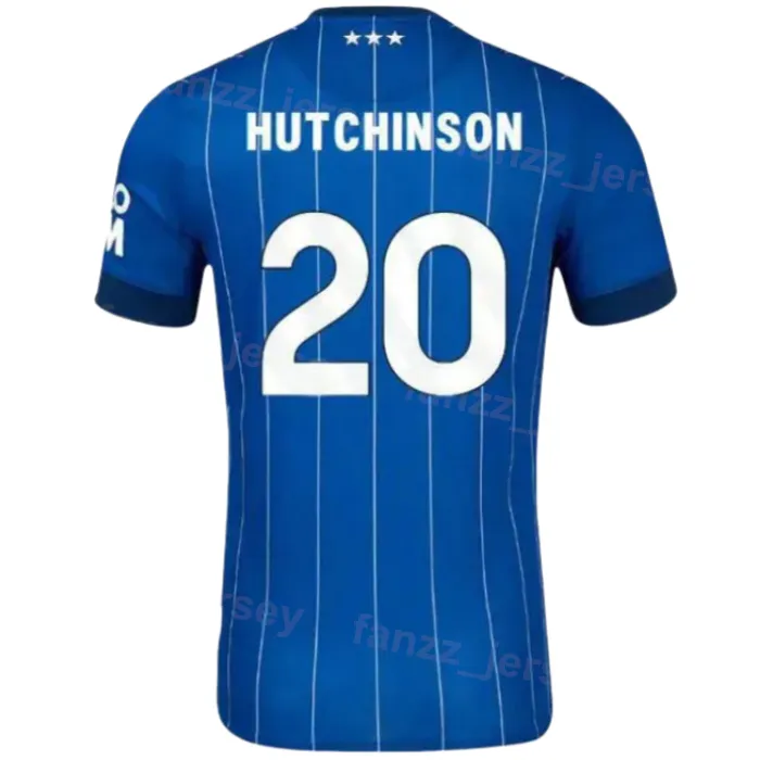 24-25 イプスウィッチ 19番 デラップ Club 24/25 Soccer Ipswich Town 19 Liam Delap Jerseys 23