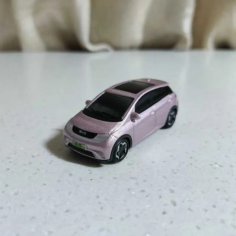 Diecast Model Cars 1:64 BYD Dolphin EV Alloy Car Model Diecast Toy