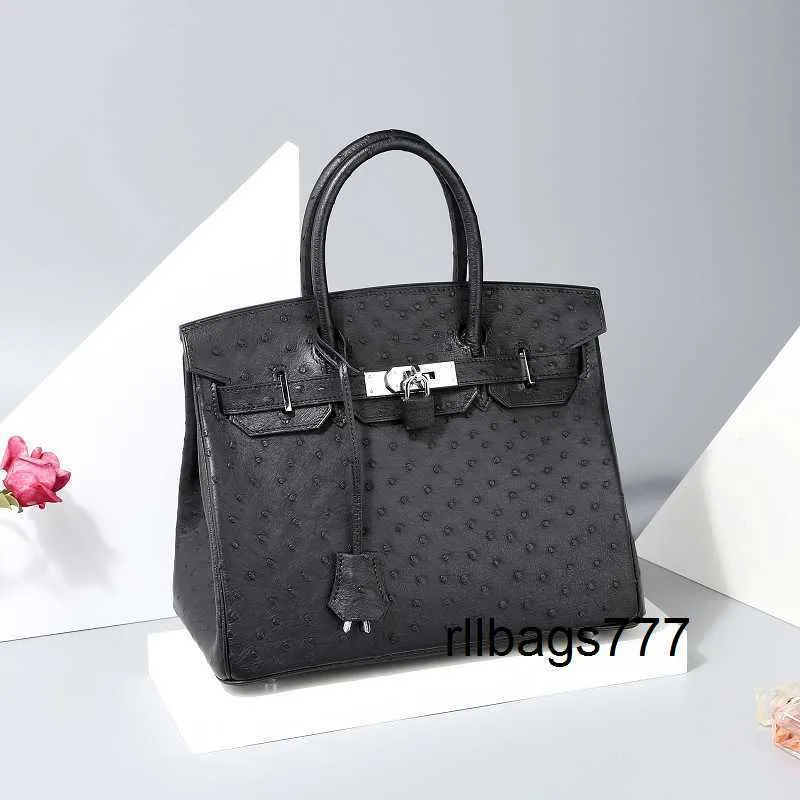 バッグ OSTRICH HANDBAG COLOR BLACK NEW Givenchy Black Ostrich Shoulder Bag
