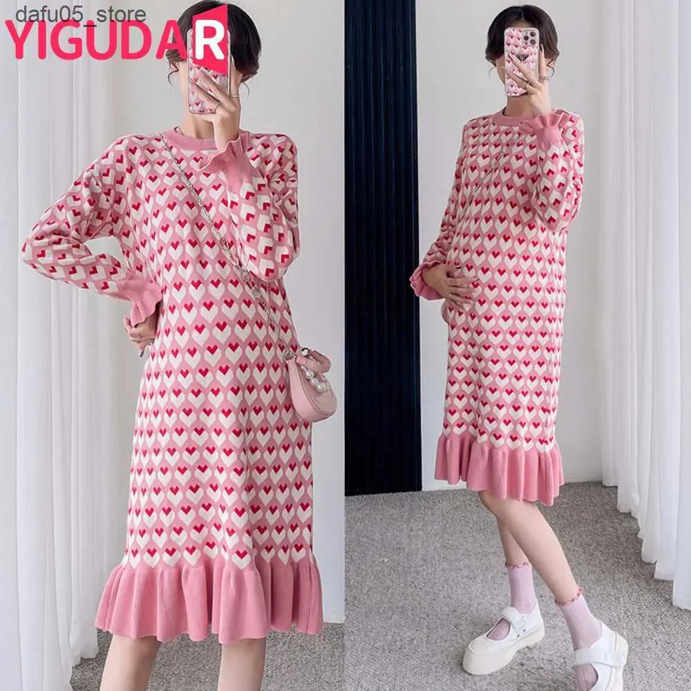 Maternity Sweater Dress Long Solid Knee-Length Winter Novelty Pregnancy  Clothing from Dhgate Maternity Sweaters - price 21.55