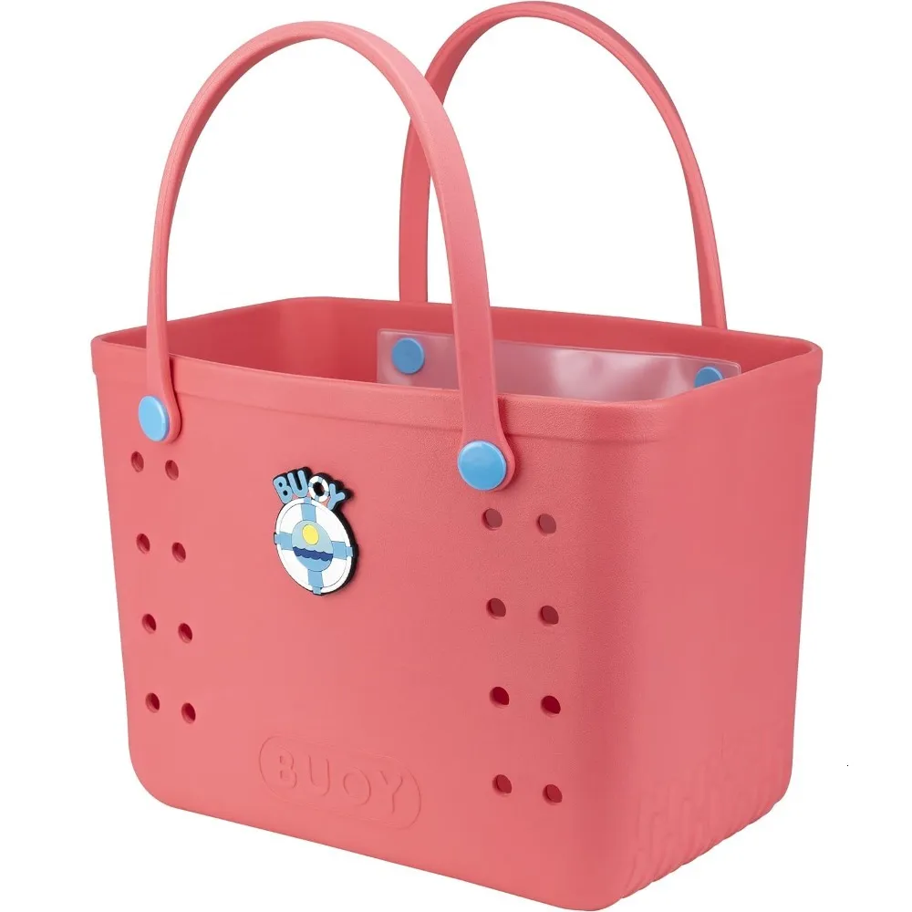 Large Tote Waterproof Zipper Pocket Easy To Clean EVA Rubber Bag