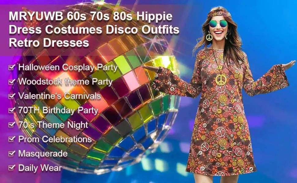 open lace back dress Amazon.com: Cuteshower Kids Hippie Costume for Girls 60s 70s Hippie Dress  for Halloween Party Outfit : Toys & Games main image 1