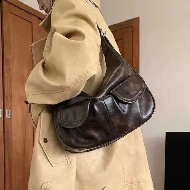 バッグ vintage design leather shoulder bag Amazon.com: Leather Vintage Gypsy bag Vintage tote bag