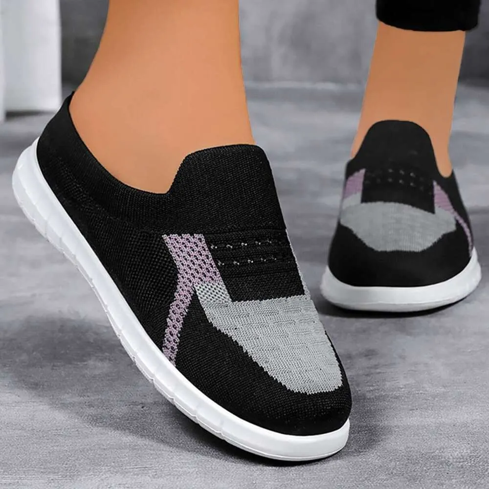 Breathable Fly Woven Soft Sole Women\u0026#039;s stylo shoes sale - Large Size  for Spring and Summer 2024 - Casual Half Drag
