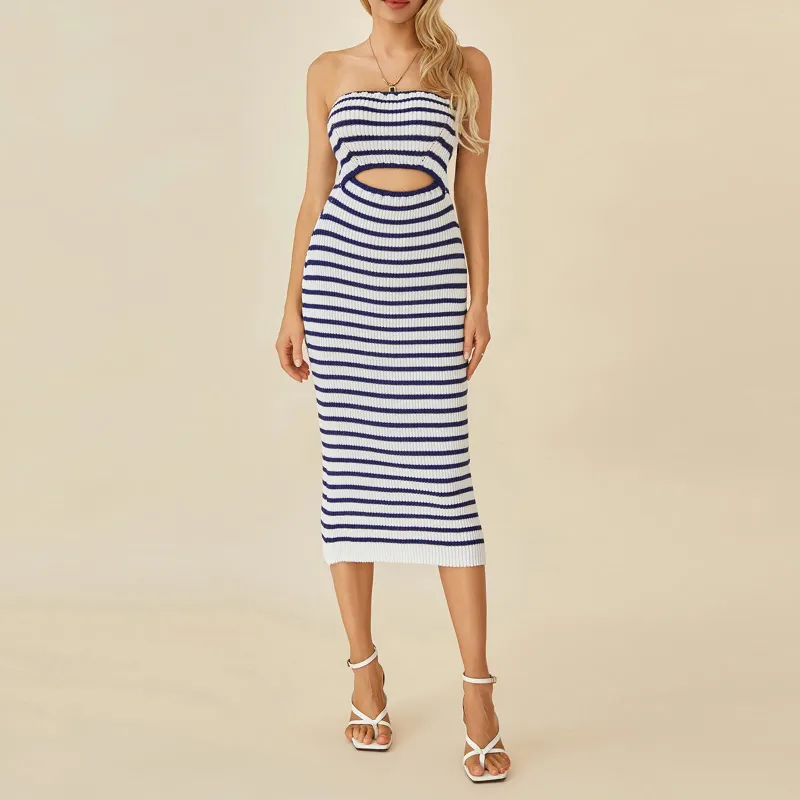Ribbed Knit Strapless Midi Dress - Sexy Backless Clubwear, Casual Tube  Dresses Available! Best Seller! from Dhgate Basic & Casual Dresses - price  16.04