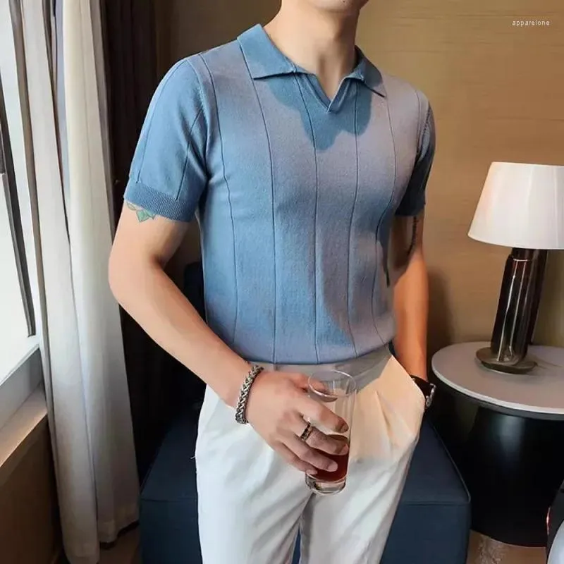 Polo Ralph Lauren Men's Knit Short Sleeve Shirts Mens Polos Summer 2024 Ice  Silk Short Sleeve T Shirt Slim Fit Business Casual V Neck Knit Polo Shirt  For A Slimmer Silhouette From Apparelone,