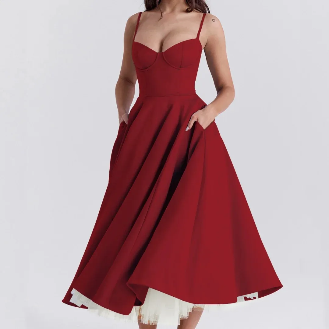 white christmas dresses VC Christmas Dress Women Red Lace Sexy Long Sleeves Design High Split Maxi  Gowns For Special Events main image 0