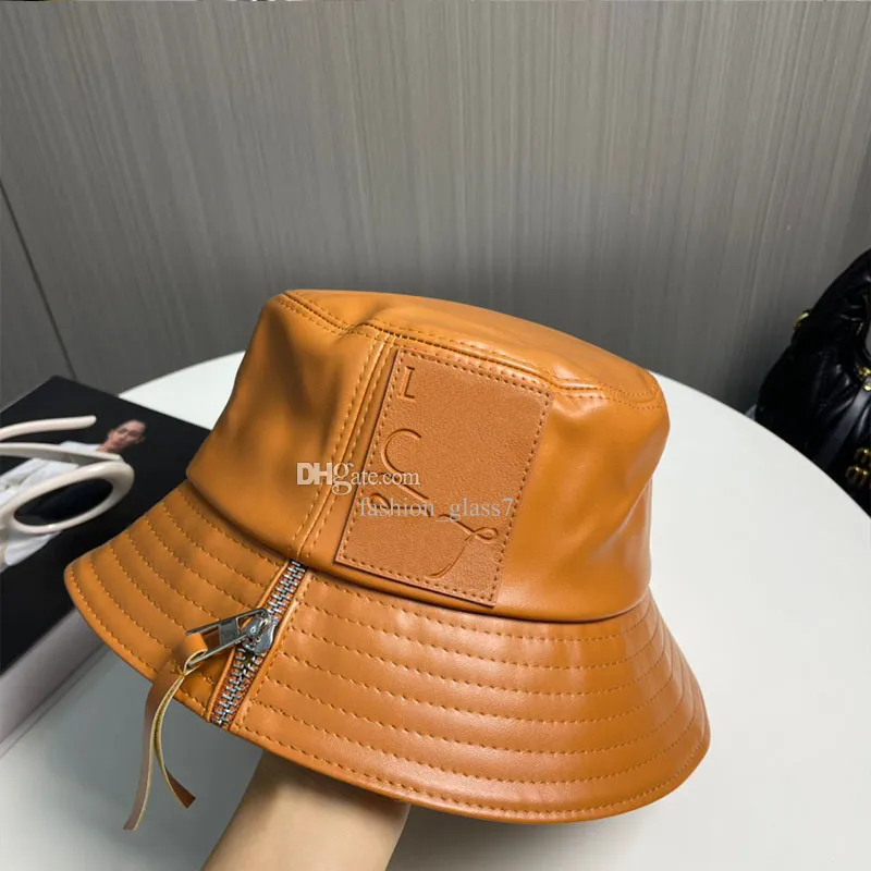 Stylish 2022 LEW Sheepskin Leather Fishermans Cap For Women And Men Fashionable Splicing Zipper Design Ideal For Outdoor Activities Comes With Packaging Box From Fashion glass7 26.45 DHgate.Com