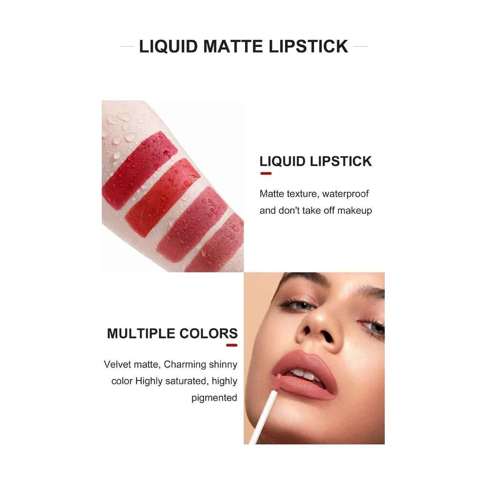 Lip Set: Matte Liquid Lipstick & Glossy Shine! Long-Lasting, Shop Now ...