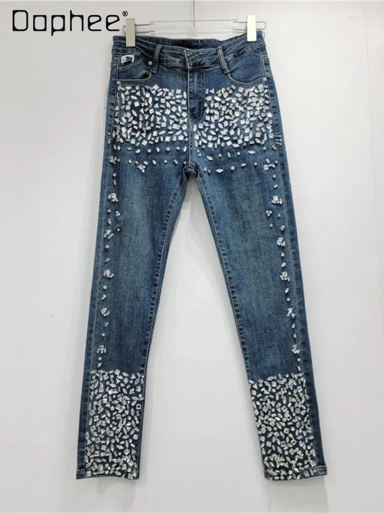 ACLENT パール デニム Pearl rhinestone jeans ACLENT パール デニム Pearl rhinestone jeans Denim-Dazzle