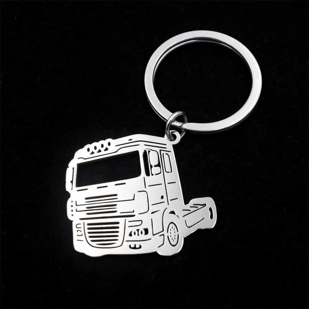 Stainless Steel Big Truck bicycle keychain for Men - Cool Gift for Dad ...