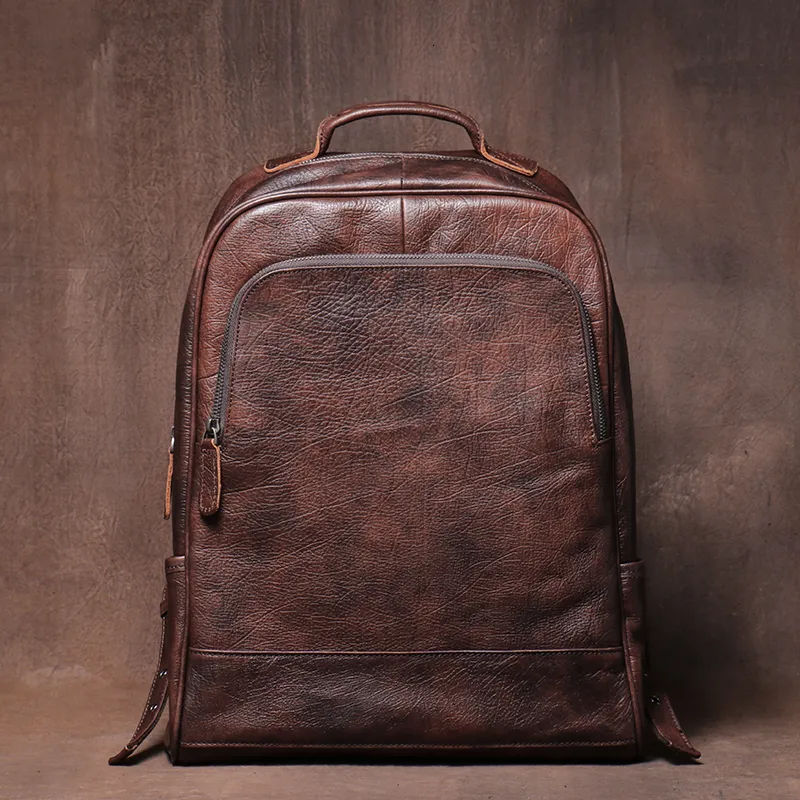 LUOKIR Men's Vintage Genuine Leather Backpack Travel Knapsack Schoolbag for 16 Inch Laptop from Dhgate Cross Body - price 114.09 LUOKIR Men's Vintage Genuine Leather Backpack Travel Knapsack Schoolbag for 16 Inch Laptop from Dhgate Cross Body - price 114.09