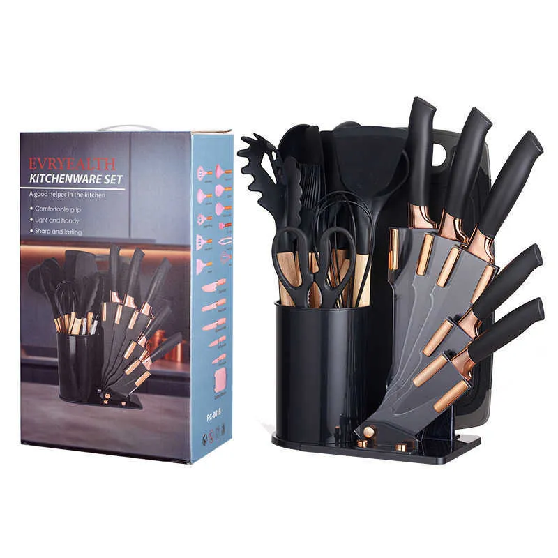 Silicone Kitchenware Set With Electroplated... 