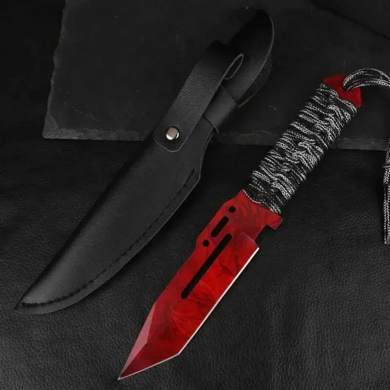 Steel Fixed Blade Hunting Knife CSGO Game Military Tactical Knife ...