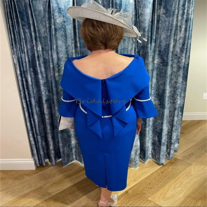 royal blue dresses for mother of the bride Off Shoulder The Sheath/Column Mother Of The Bride Dress making it a versatile choice for the mother of the bride. Royal Blue Mother of The