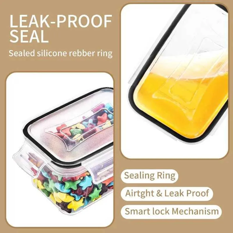 Utopia Kitchen Plastic Food Containers With Airtight Lids Leak Proof & Freezer E