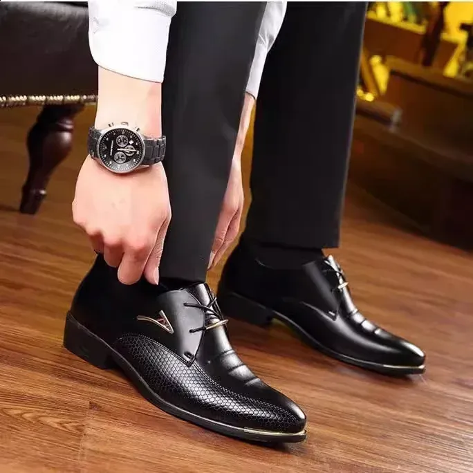 chinese dress ladies Men's Chairman Dress Shoe In Black Leather main image 1