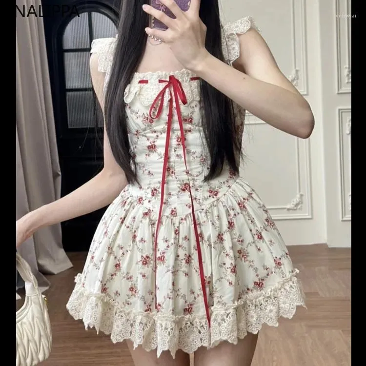 ワンピース Lace Trimmed Floral Dress DHgate.com:Floral Casual Dresses: Princess A-Line, Lace Trim