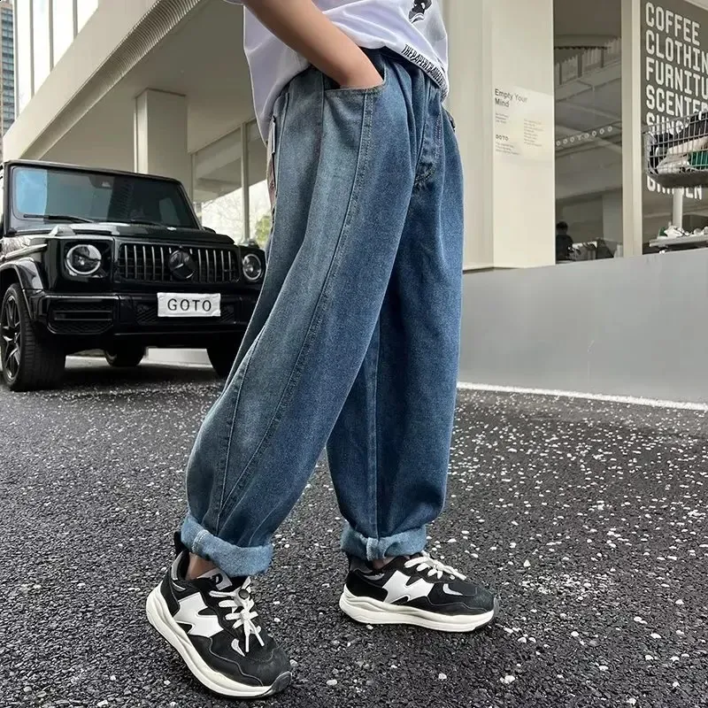 百貨店福袋 Boy Big Boys For Clothes Summer Baggy Baggy Men Jeans Clothing