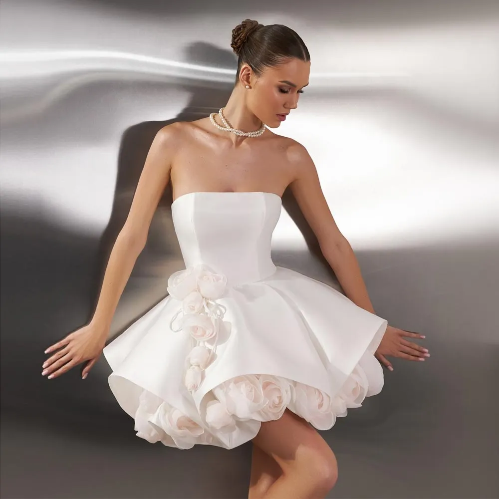 Designer Satin Short Wedding Dress, Strapless A Line... From Weddingteam, $106.94 | DHgate.Com Designer Satin Short Wedding Dress, Strapless A Line... From Weddingteam, $106.94 | DHgate.Com
