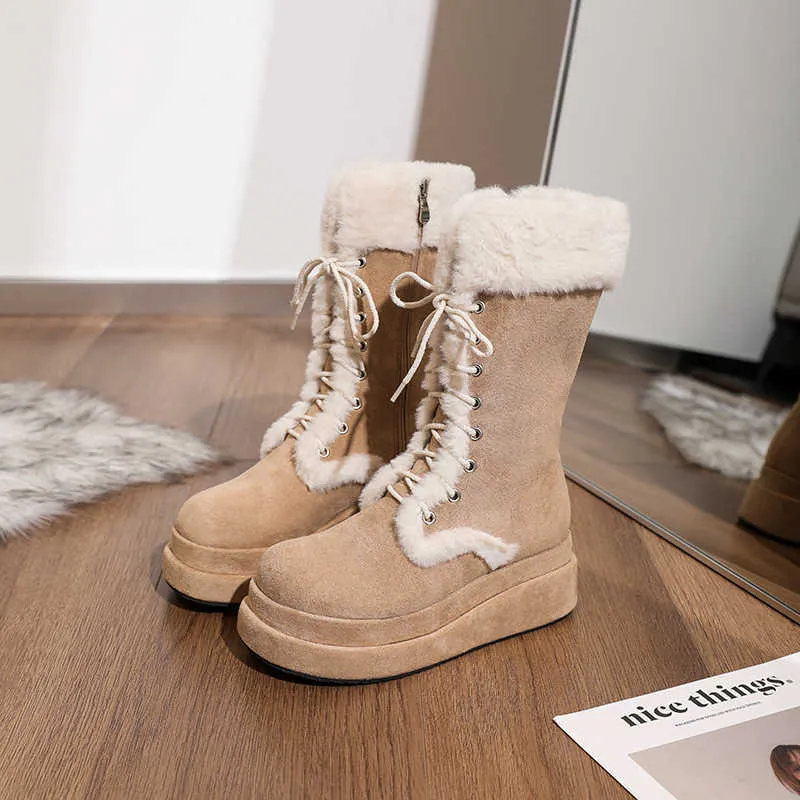 Miaomao Womens Trending Winter Boots 2022 Cream Thick Bottom Velvet Warm Mid Barrel Knight Boots For Autumn Winter 2024 X240918 From Factory Succe Bulk 25.62 DHgate.Com